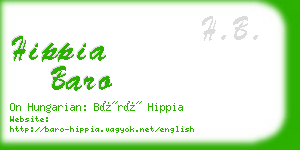 hippia baro business card